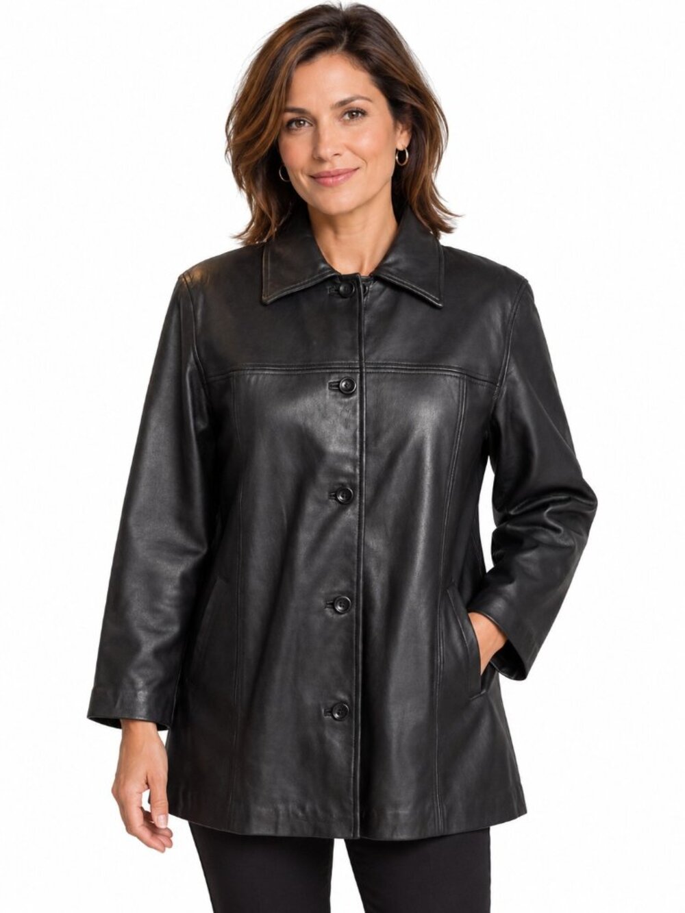 Atelier by B Thomas Black Lamb Leather Jacket